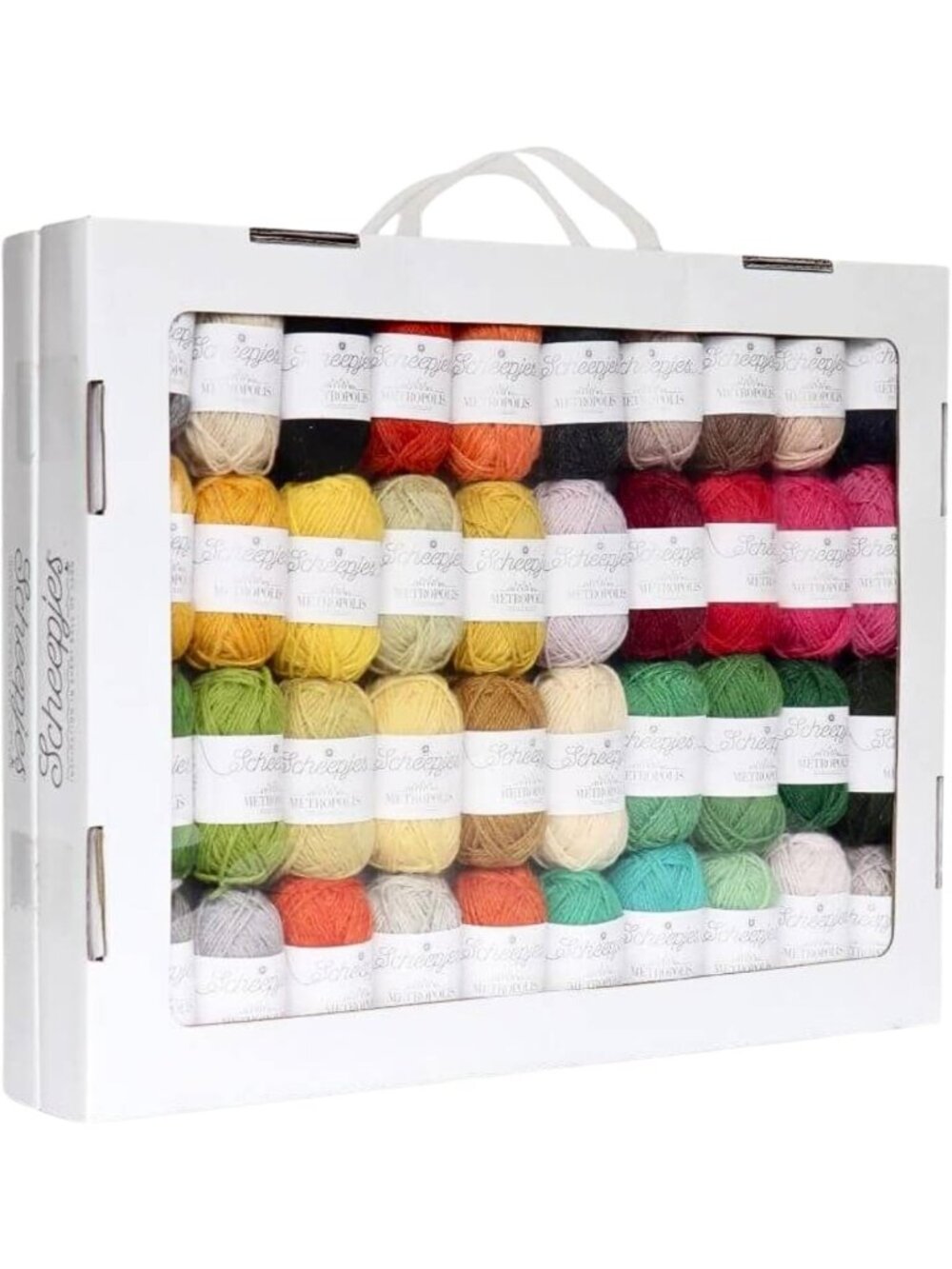 Colorful Mini Skeins Pack - 80 x 10g Wool/Nylon Yarn for Knitting & Crochet